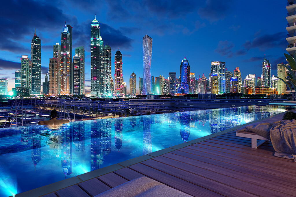 emaar beachfront swimming pool